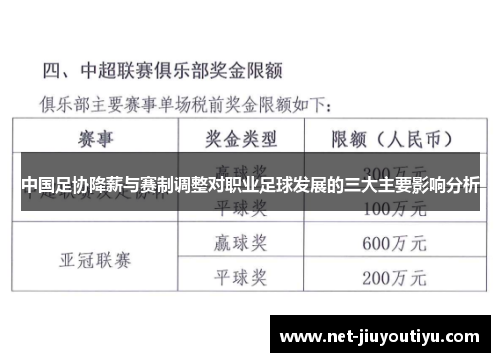 中国足协降薪与赛制调整对职业足球发展的三大主要影响分析 中国足协降薪与赛制调整对职业足球发展的三大主要影响分析